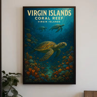 Virgin Islands Coral Reef Poster