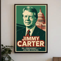 Jimmy Carter Presidential Portrait Patriot Poster