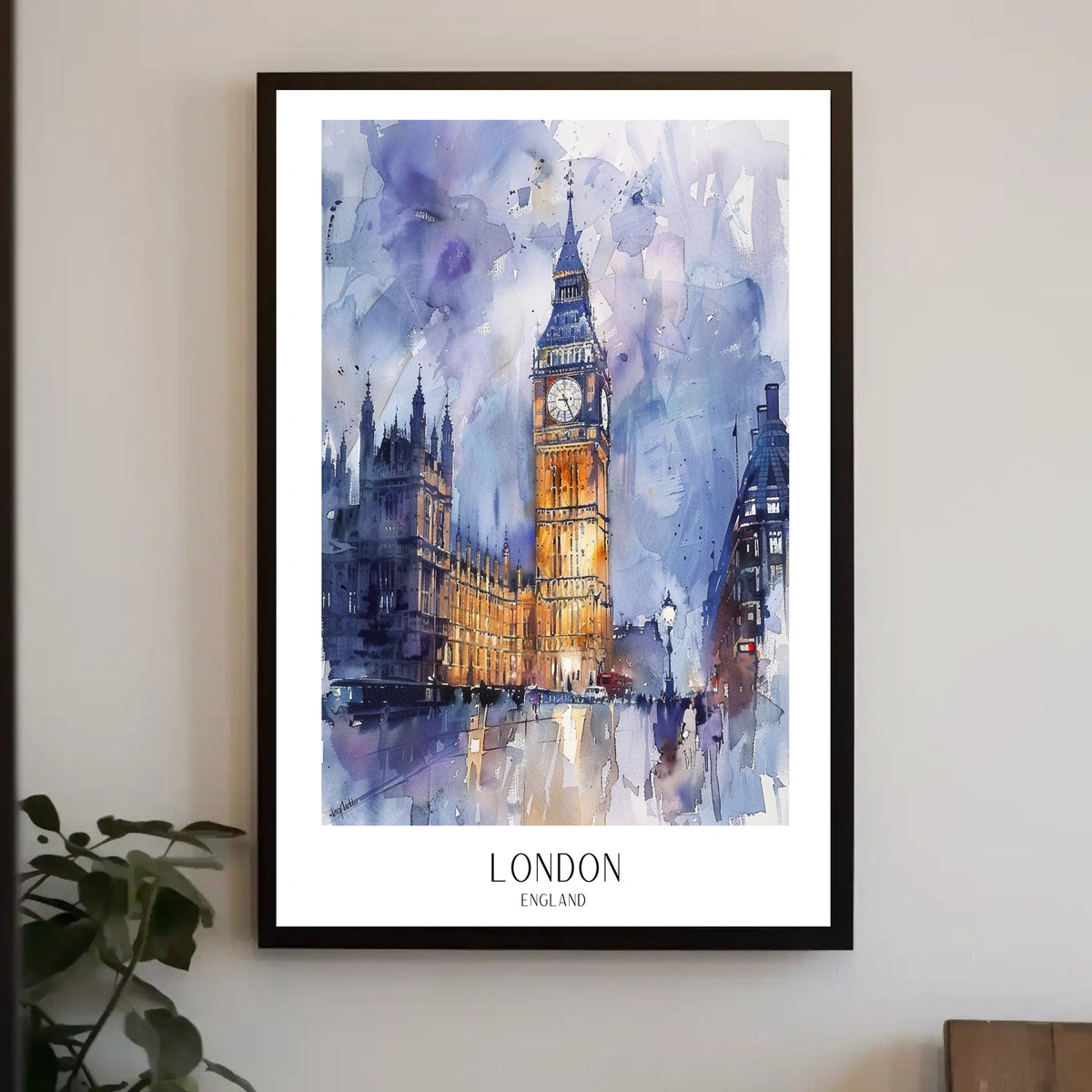London Skyline Art Poster