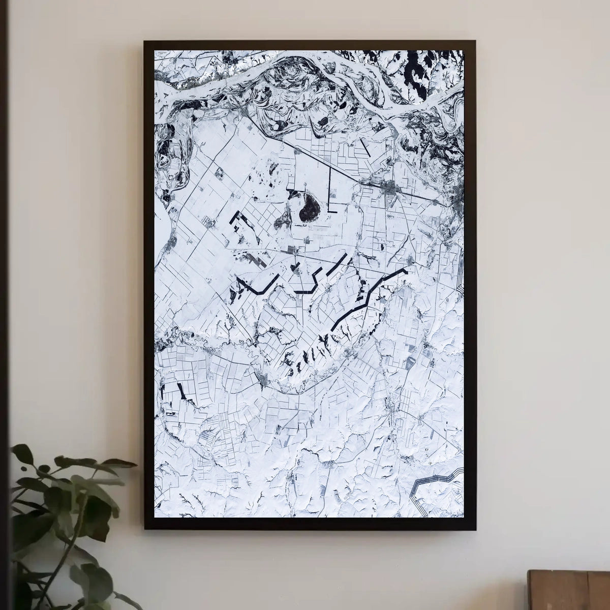 Winter Landscape From Above Poster