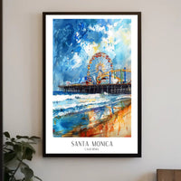 Santa Monica Pier Poster PosterGoat