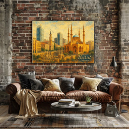 Beirut Cityscape Wanderlust Photography Poster