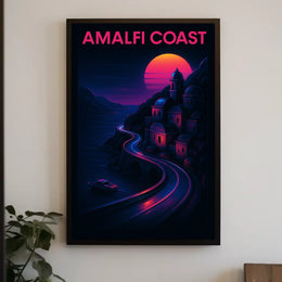 Amalfi Coast Sunset Poster