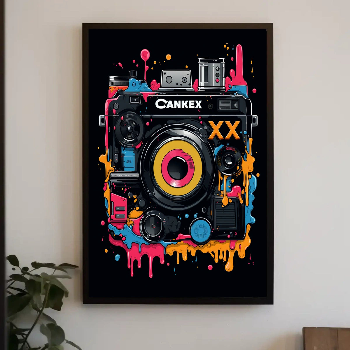Vibrant Camera Art Poster