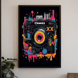 Vibrant Camera Art Poster