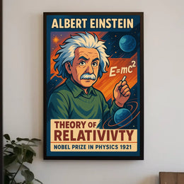Albert Einstein Theory Of Relativity Poster