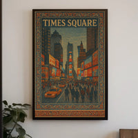 Times Square Tapestry Poster