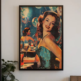 Vintage Glamour Celebration Poster