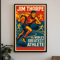 Jim Thorpe Legendary Athlete Poster