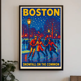 Snowfall On The Common Poster