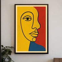 Vibrant Abstract Portrait Poster