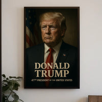 Donald Trump 47th President Poster Wall Art Decor Accent