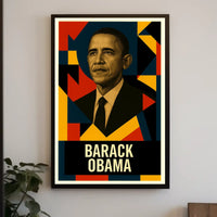 Barack Obama 44th President of the United States Abstract Pop Poster