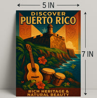 Discover Puerto Rico Vintage Poster Art PosterGoat