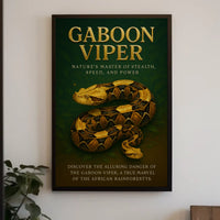 Gaboon Viper Natures Master of Stealth Poster
