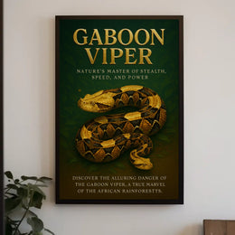 Gaboon Viper Natures Master of Stealth Poster