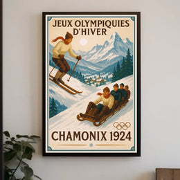 Winter Olympics Chamonix 1924 Poster