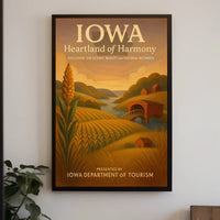 Iowa Heartland Of Harmony Poster