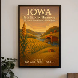 Iowa Heartland Of Harmony Poster