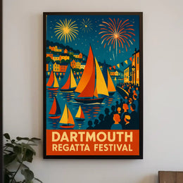 Dartmouth Regatta Festival Fireworks & Sails Poster