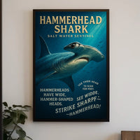 Hammerhead Shark Salt Water Sentinel Poster