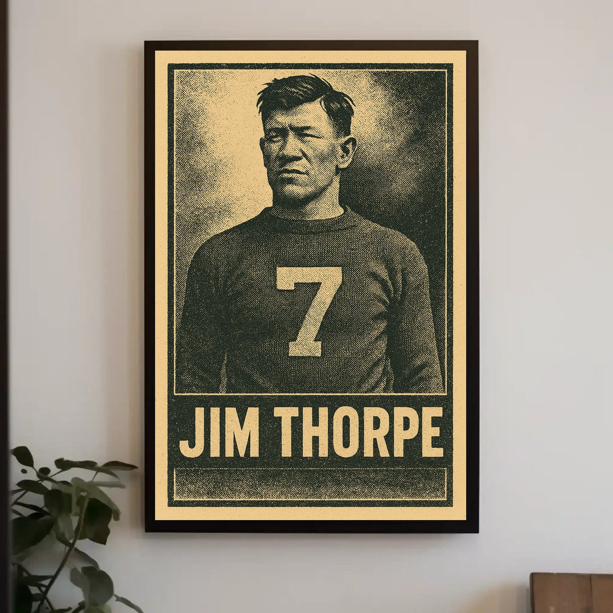 Jim Thorpe Iconic Athlete Poster