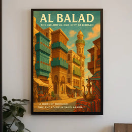 Al Balad The Colorful Old City Of Poster