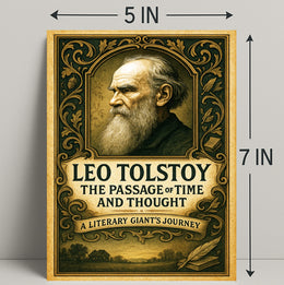 Leo Tolstoy The Passage of Time and Thought Poster PosterGoat