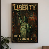 Statue of Liberty Vintage Art Political or Propaganda Poster PosterGoat