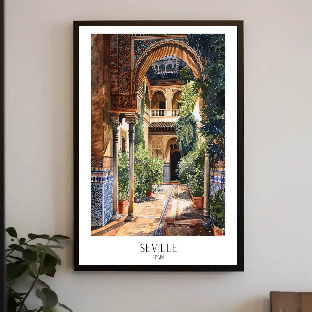 Seville Courtyard Poster