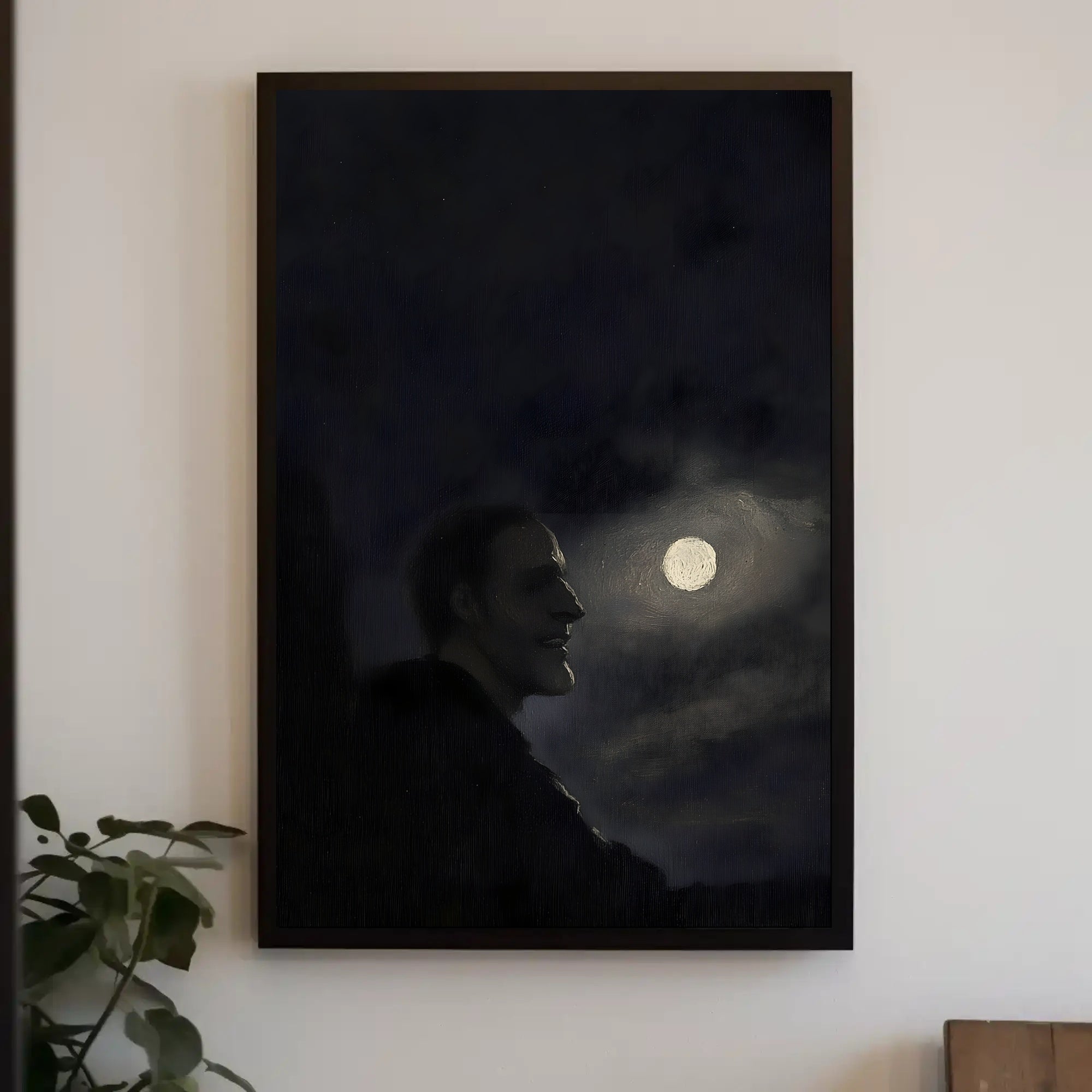 Moonlit Silhouette: Dark Night Fantasy or Mythology Poster PosterGoat
