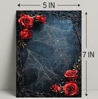 Roses And Webs Poster