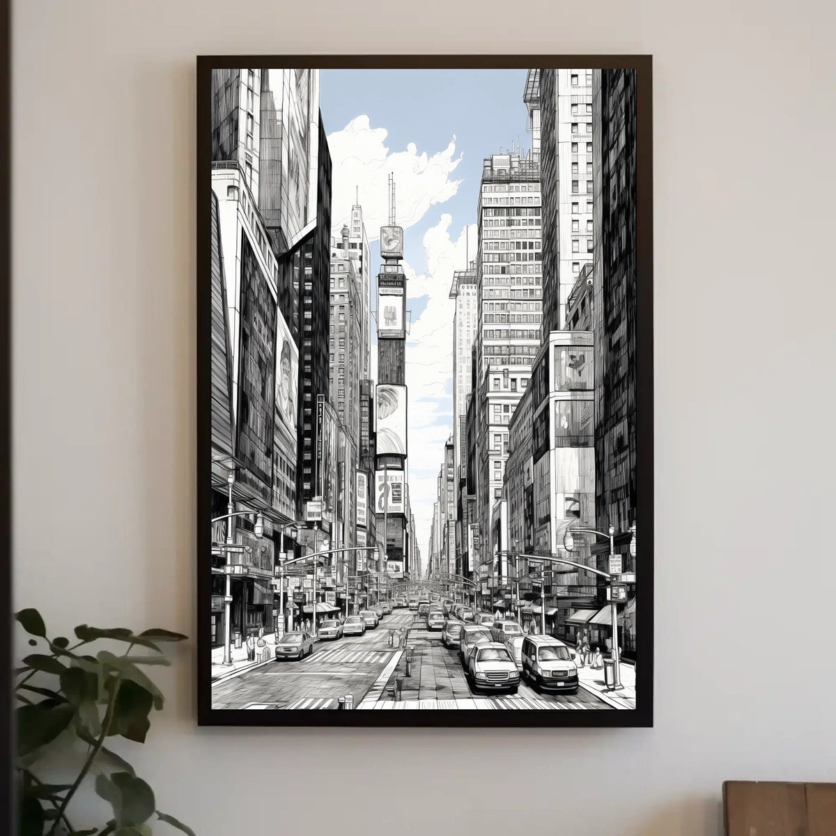 Experience the Excitement in Times Square Travel Poster