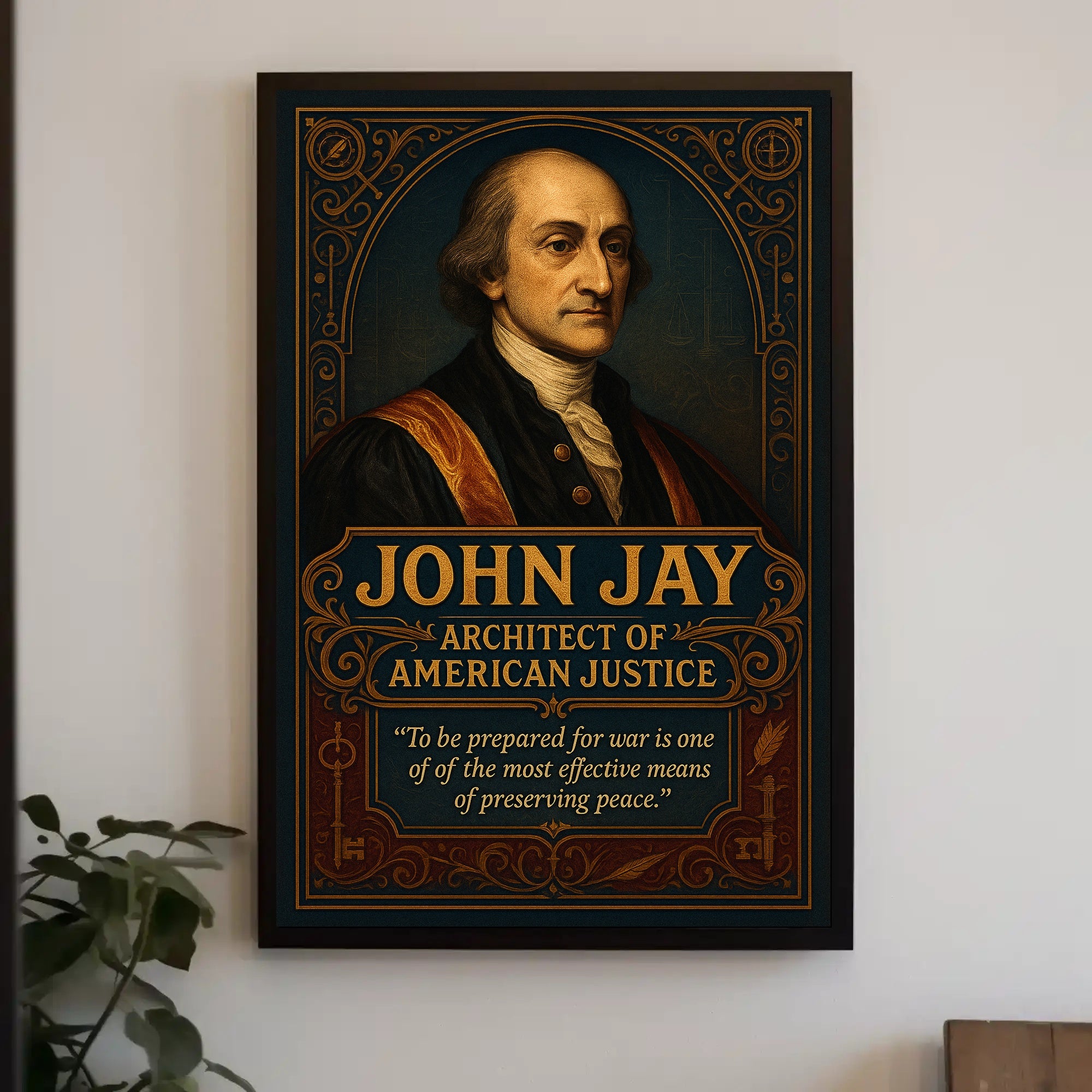John Jay Architect Of American Justice Poster