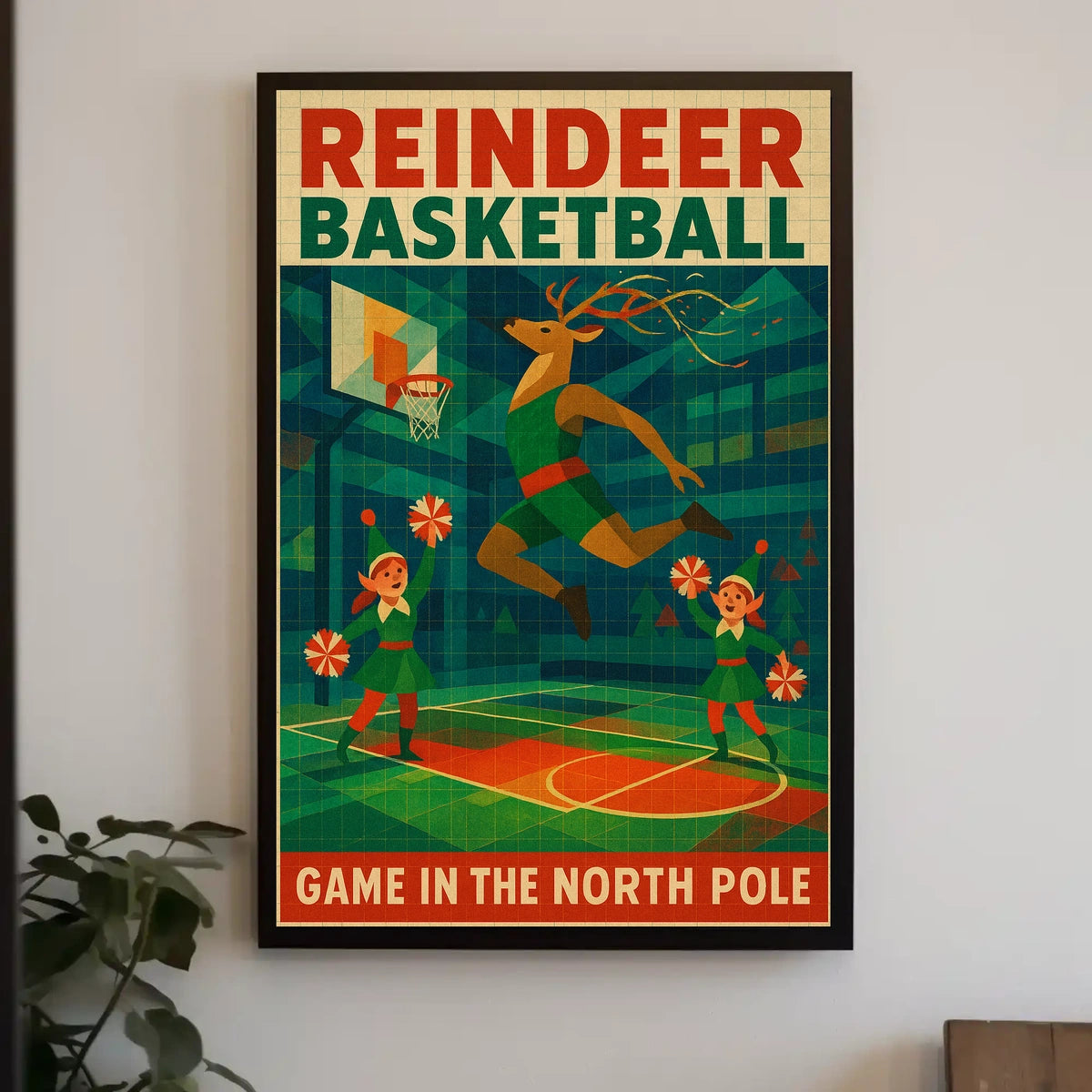 Reindeer Basketball Extravaganza Poster