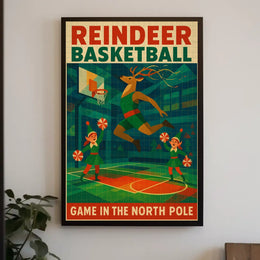 Reindeer Basketball Extravaganza Poster