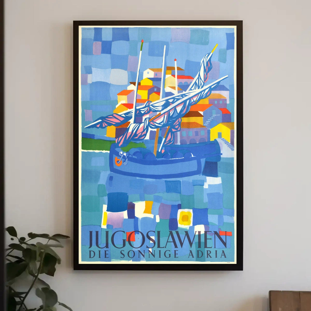Jugoslawien Die Sonnige Adria Poster