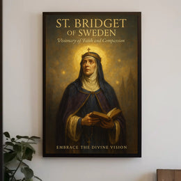 Saint Bridget Of Sweden Visionary Faith Poster