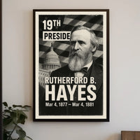 Rutherford B. Hayes 19th President of the United States Digital Montaje Poster