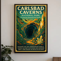 Carlsbad Caverns National Park Caves Exploration Adventure Poster