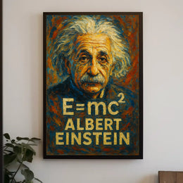 Albert Einstein Iconic Physicist Poster