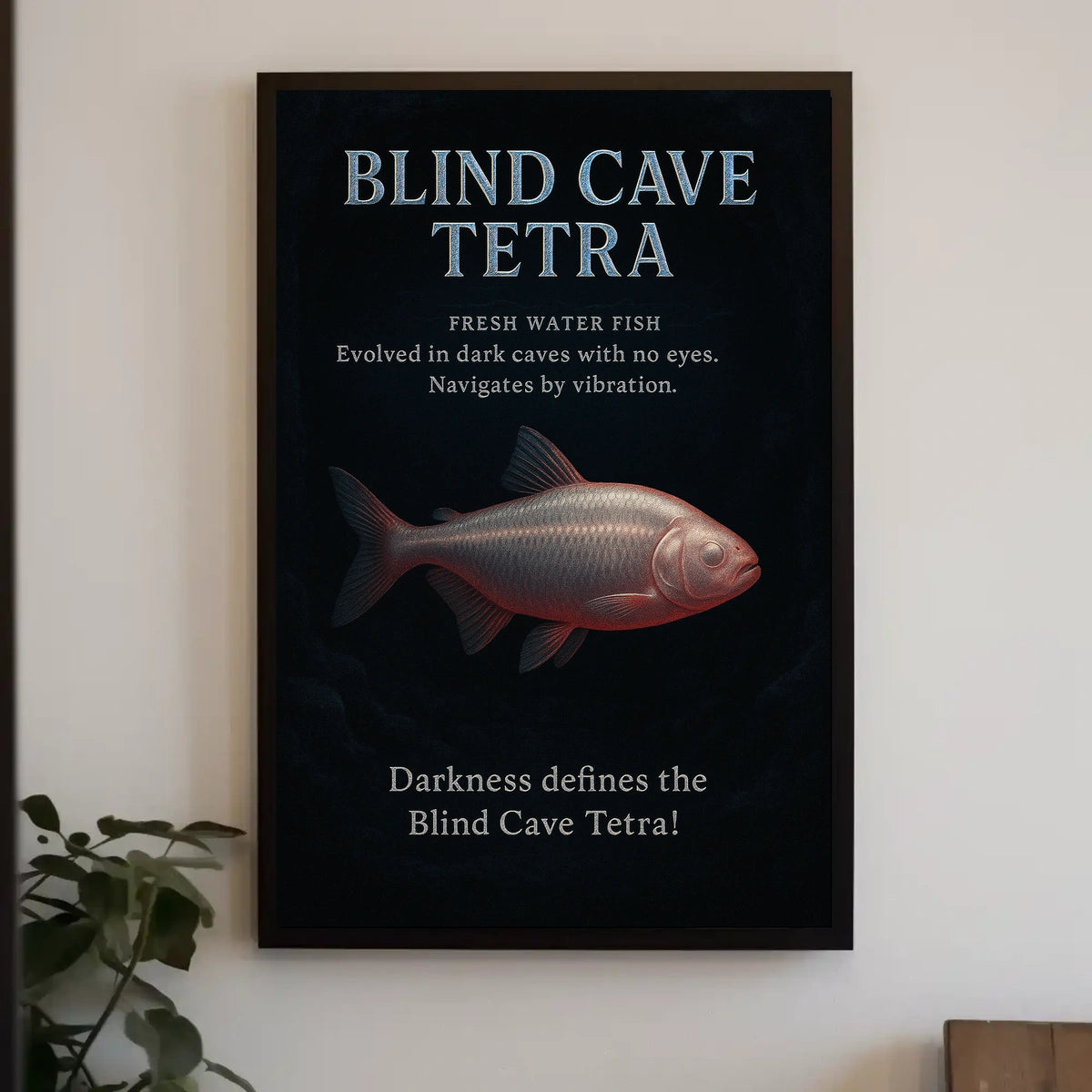 Blind Cave Tetra Poster