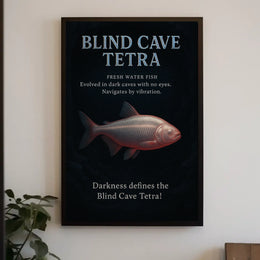 Blind Cave Tetra Poster