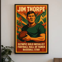 Celebrating Jim Thorpe Legendary Athlete Jim Thorpe Poster