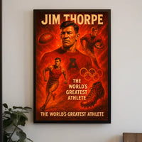 Jim Thorpe Legendary Athlete Poster