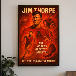 Jim Thorpe Legendary Athlete Poster