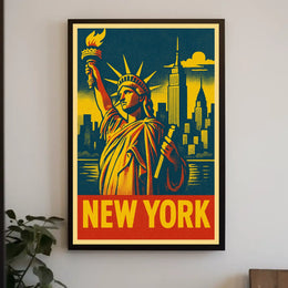 New York Iconic Skyline Poster