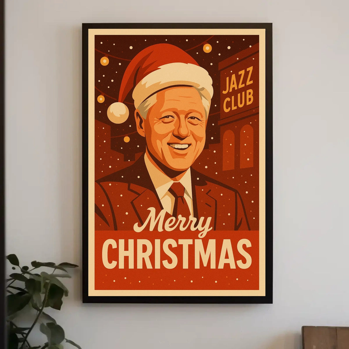 Merry Christmas at the Jazz Club Poster