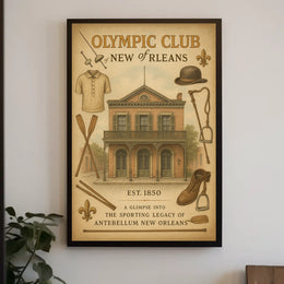 Olympic Club Of New Orleans Poster