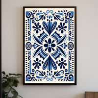 Ornate Floral Design Poster